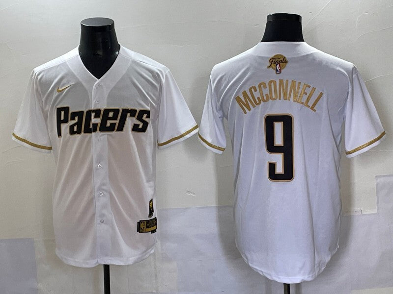 Indiana Pacers #9 T.J. McConnell Basketball Jersey basketball jersey product view 1