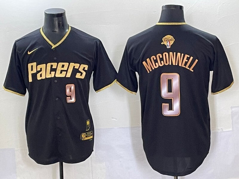 Indiana Pacers #9 T.J. McConnell nba Collaboration Style 5 Basketball Jersey basketball jersey product view 1