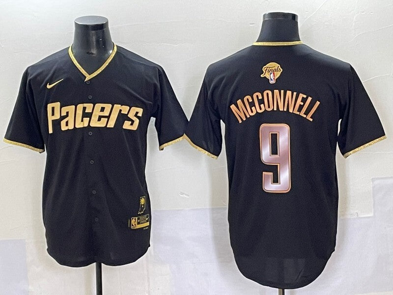 Indiana Pacers #9 T.J. McConnell nba Collaboration Style 9 Basketball Jersey basketball jersey product view 1