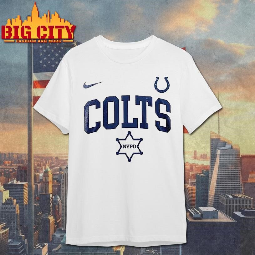 Indianapolis Colts Nypd 180th Anniversary Logo Shirt Unisex T-shirt, Sweatshirt, Hoodie, Long Sleeve Tee - T-Shirt, Sweatshirt, Hoodie