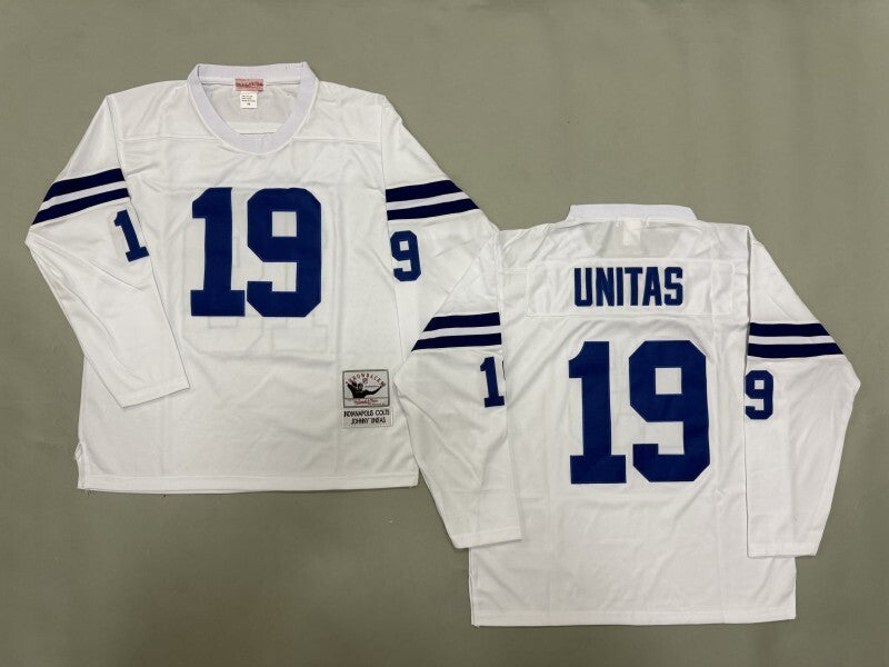 Indianapolis Colts #19 Johnny Unitas Indianapolis Colts Style 1 Football Jersey football jersey product view 1