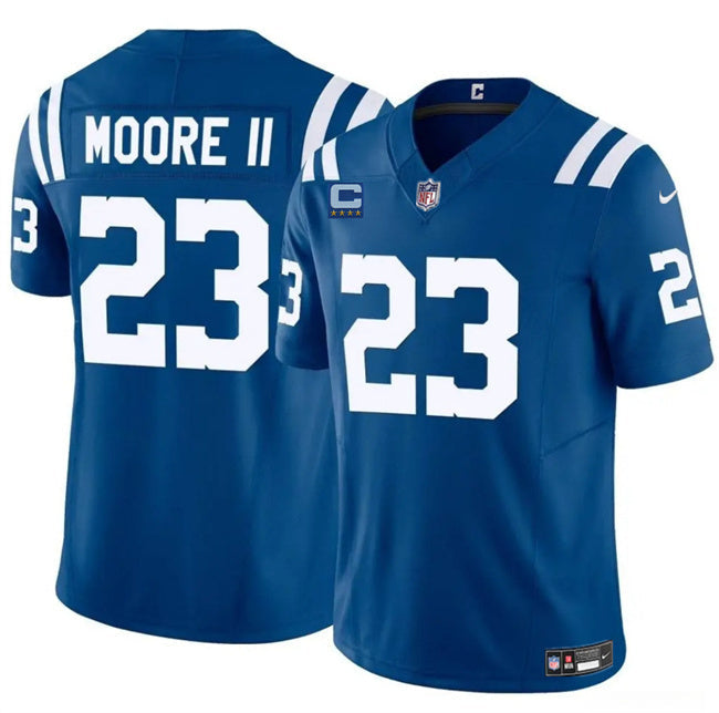 Indianapolis Colts #23 Kenny Moore II Blue 2025 F.U.S.E. With 4-Star C Patch Football Jersey football jersey product view 1