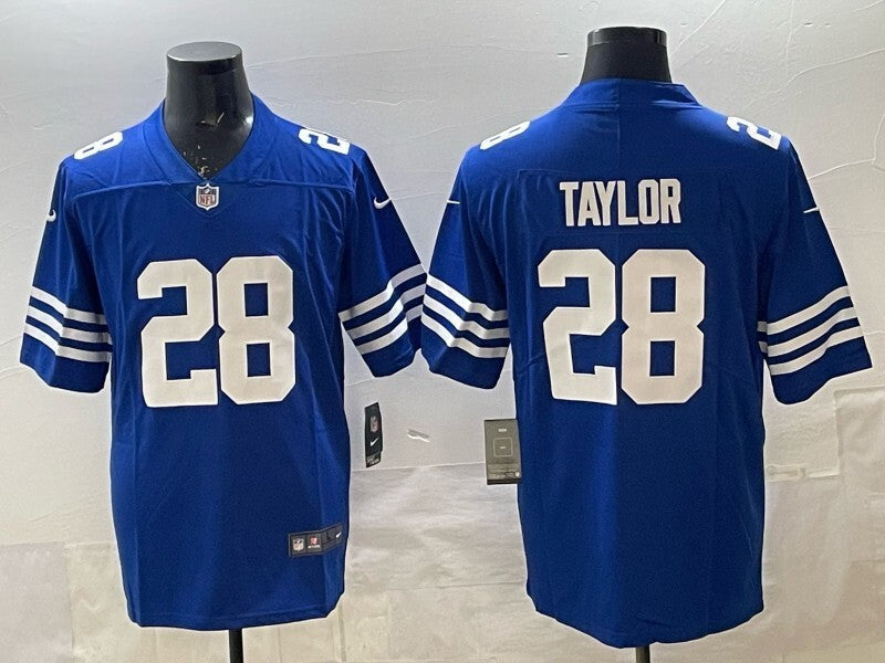 Indianapolis Colts #28 Jonathan Taylor Colts Adult Football Jersey football jersey product view 1