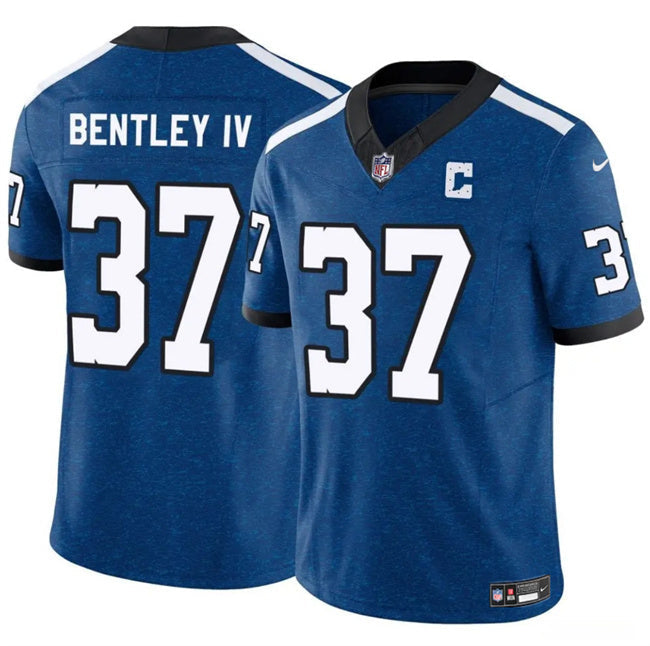 Indianapolis Colts #37 Ulysses Bentley IV Blue 2025 F.U.S.E. Throwback Vapor Football Jersey football jersey product view 1