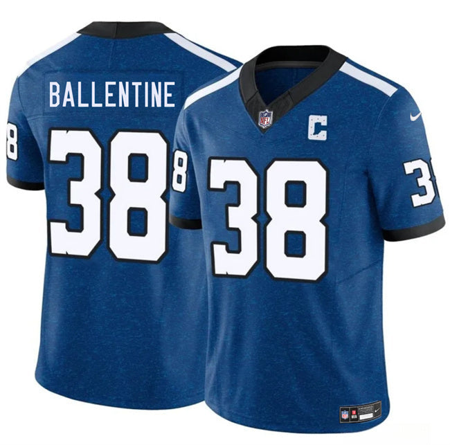 Indianapolis Colts #38 Corey Ballentine Blue 2025 F.U.S.E. Throwback Vapor Football Jersey football jersey product view 1