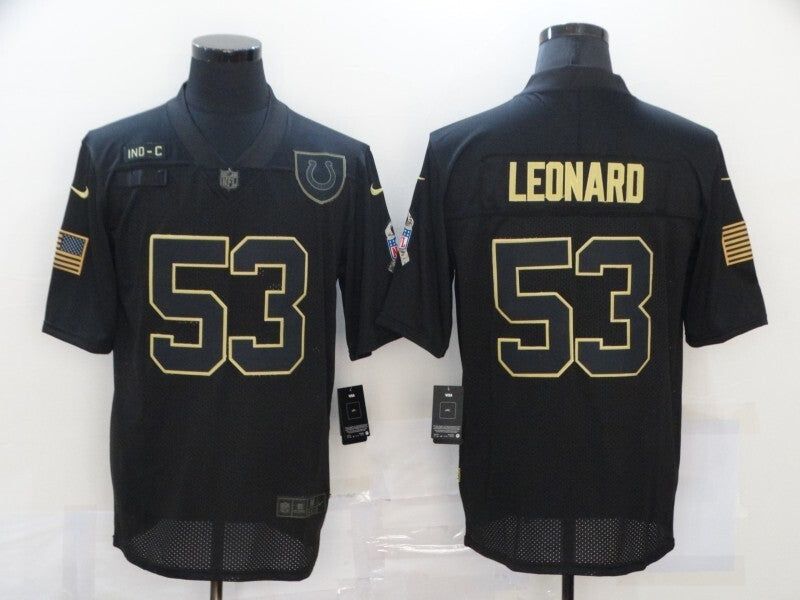 Indianapolis Colts #53 Darius Leonard 20 Salute 666 Football Jersey football jersey product view 1