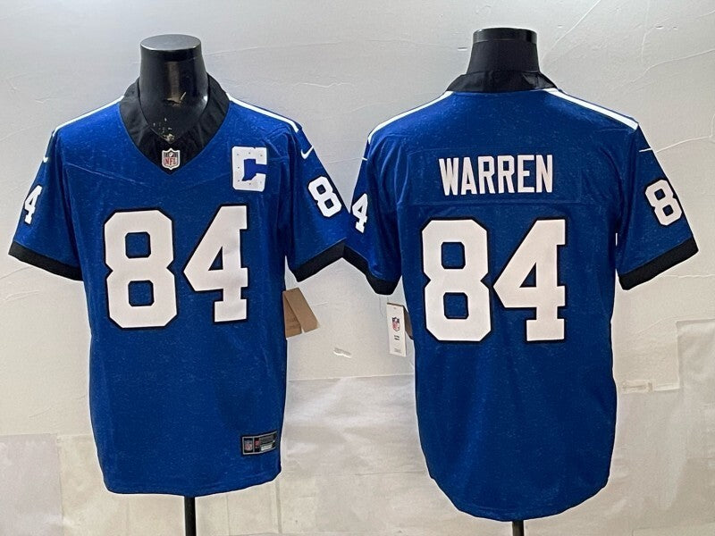 Indianapolis Colts #84 Tyler Warren Colts Retro V3 Football Jersey football jersey product view 1