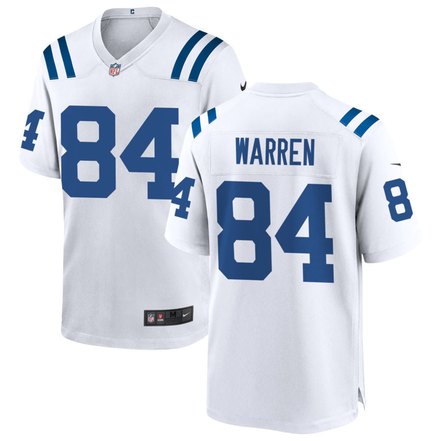 Indianapolis Colts #84 Tyler Warren Style 3 Football Jersey football jersey product view 1