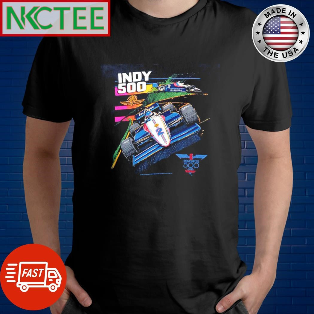 Indy 500 USA Made 1991 Neon Graphic car shirt Unisex T-shirt, Sweatshirt, Hoodie, Long Sleeve Tee - T-Shirt, Sweatshirt, Hoodie