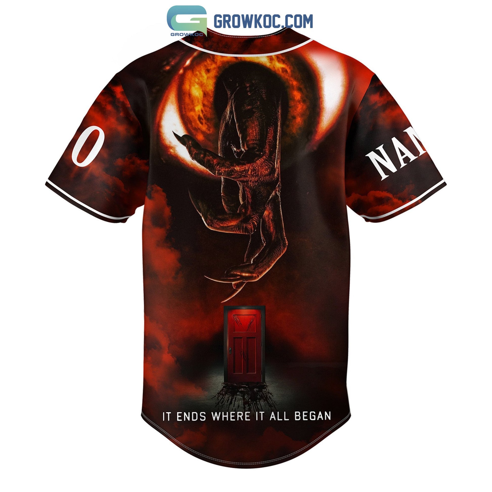 Insidious The Red Door It Ends Where It All Began Personalized Baseball Jersey baseball jersey product view 2