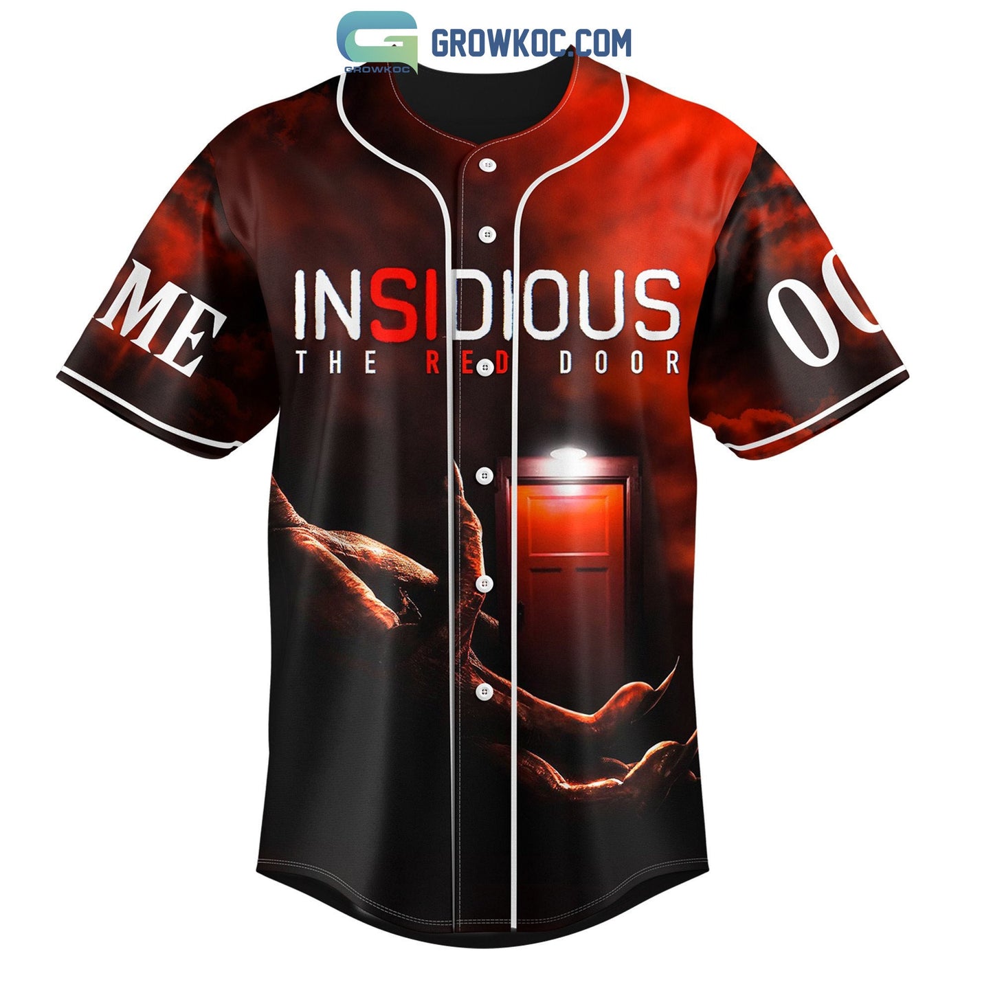 Insidious The Red Door It Ends Where It All Began Personalized Baseball Jersey baseball jersey product view 3