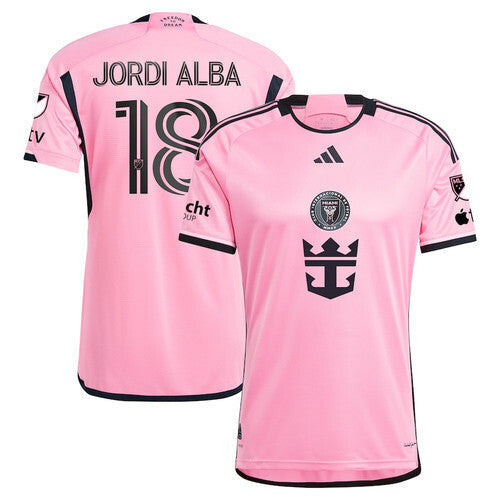 Inter Miami #18 Jordi Alba Ramos CF 2024 2getherness Men Jersey - Pink Soccer Jersey sports jersey product view 1