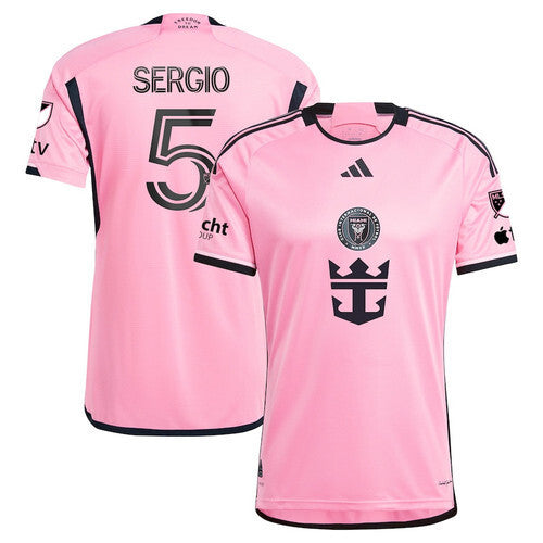 Inter Miami #5 Sergio Busquets CF 2024 2getherness Men Jersey - Pink Soccer Jersey sports jersey product view 1