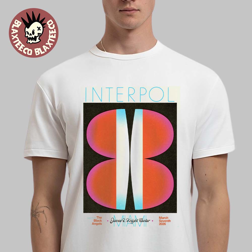 Interpol Miami Florida 2026 Event Poster At James And Knight Center On March 7 2026 Classic T-Shirt - T-Shirt, Sweatshirt, Hoodie