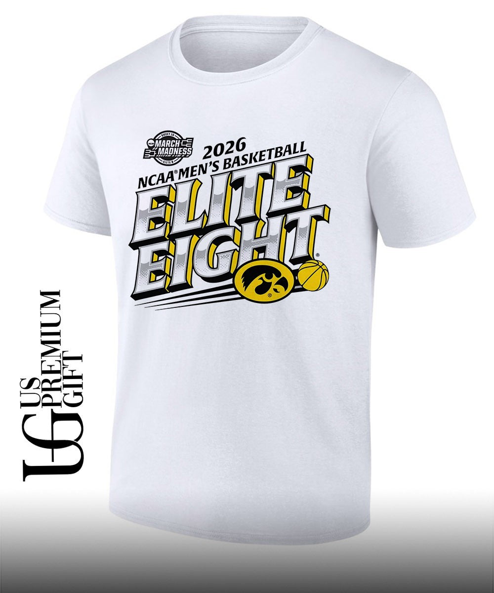 Iowa Hawkeyes 2026 Elite Eight NCAA Mens basketball shirt Unisex T-shirt, Sweatshirt, Hoodie, Long Sleeve Tee - T-Shirt, Sweatshirt, Hoodie