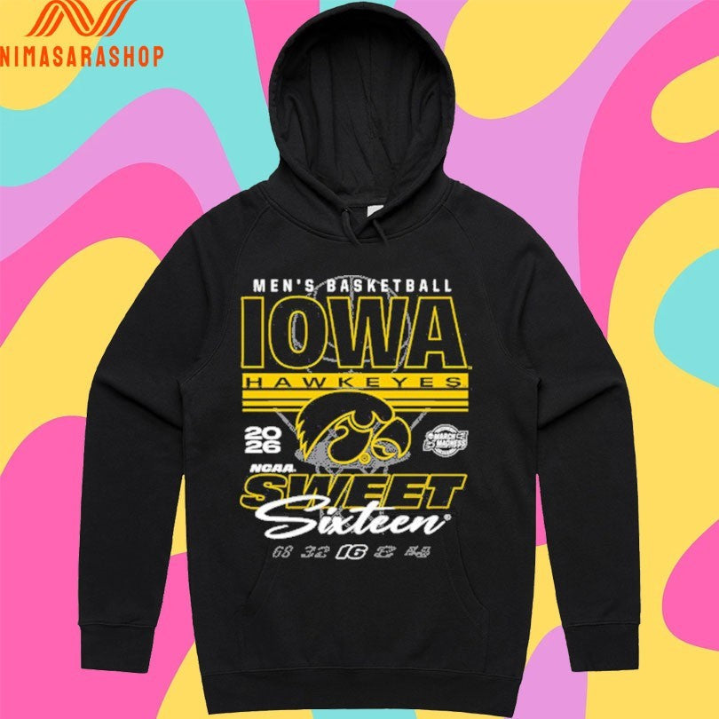 Iowa Hawkeyes Men's Basketball 2026 March Madness - Adult & Kids T-Shirts, Sweatshirts & Hoodies apparel design preview 2