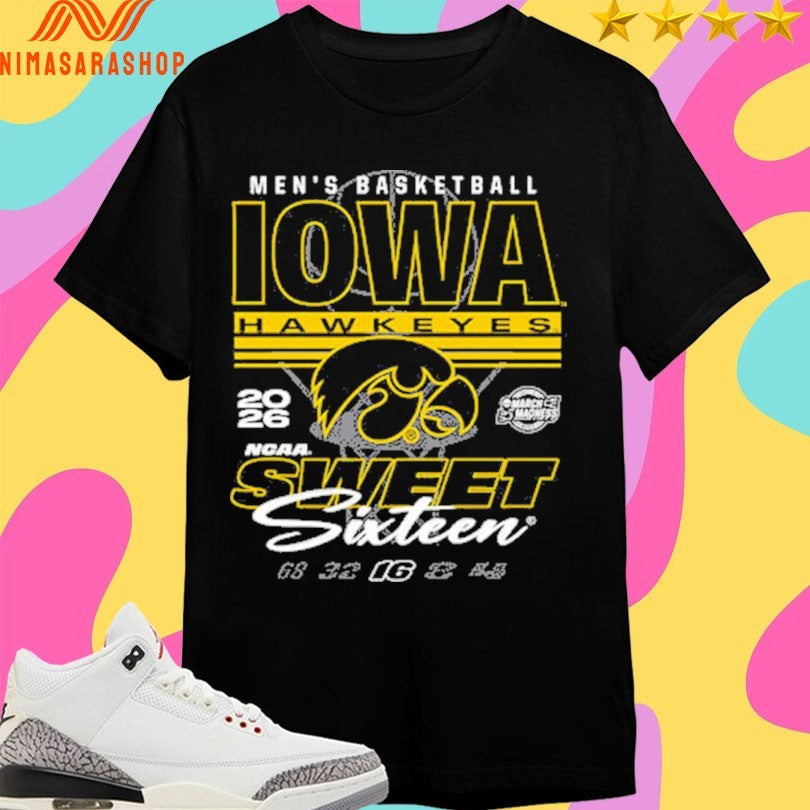Iowa Hawkeyes Men's Basketball 2026 March Madness - Adult & Kids T-Shirts, Sweatshirts & Hoodies apparel design preview 1