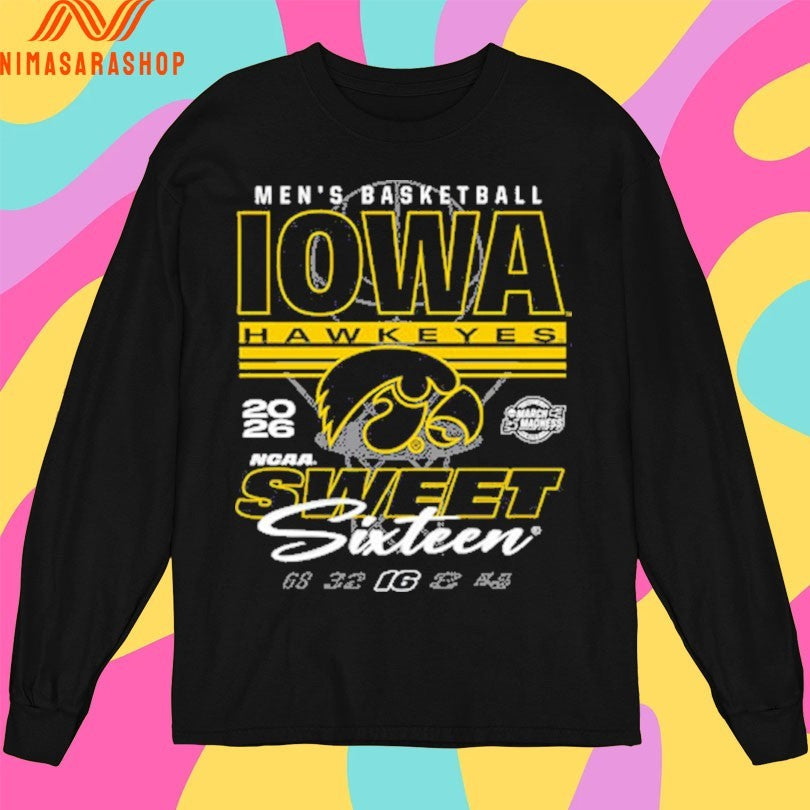 Iowa Hawkeyes Men's Basketball 2026 March Madness - Adult & Kids T-Shirts, Sweatshirts & Hoodies apparel design preview 3
