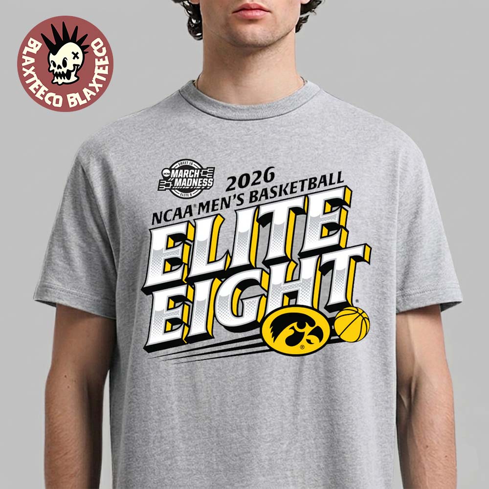 Iowa Hawkeyes Mens Basketball 2026 NCAA March Madness Elite 8 T-Shirt Unisex T-shirt, Sweatshirt, Hoodie, Long Sleeve Tee - T-Shirt, Sweatshirt, Hoodie