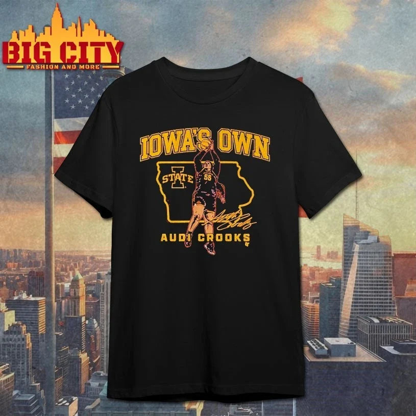 Iowa State Basketball Audi Crooks State Star signature shirt Unisex T-shirt, Sweatshirt, Hoodie, Long Sleeve Tee - T-Shirt, Sweatshirt, Hoodie