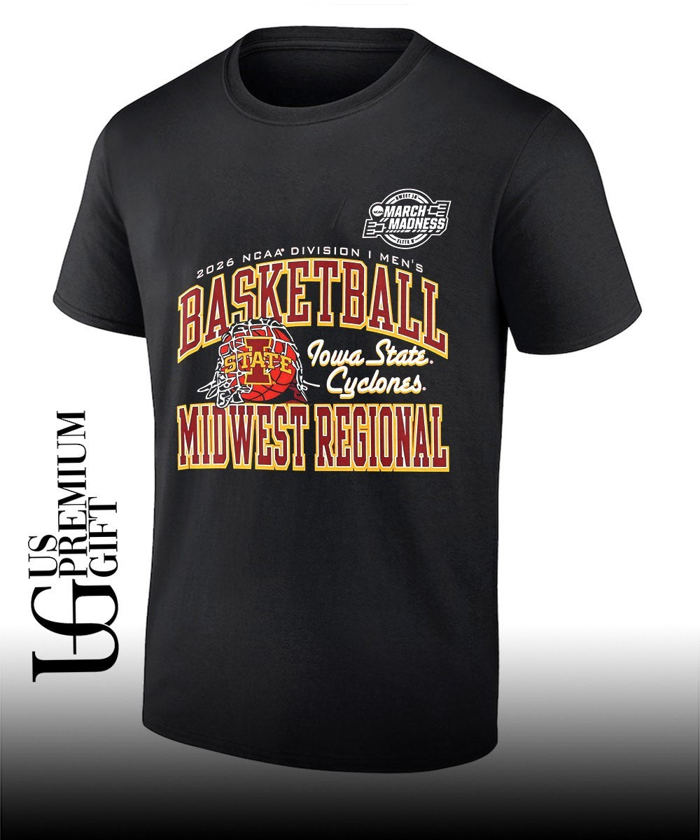 Iowa State Cyclones basketball NCAA Division I March Madness Midwest Regional 2026 shirt Unisex T-shirt, Sweatshirt, Hoodie, Long Sleeve Tee - T-Shirt, Sweatshirt, Hoodie