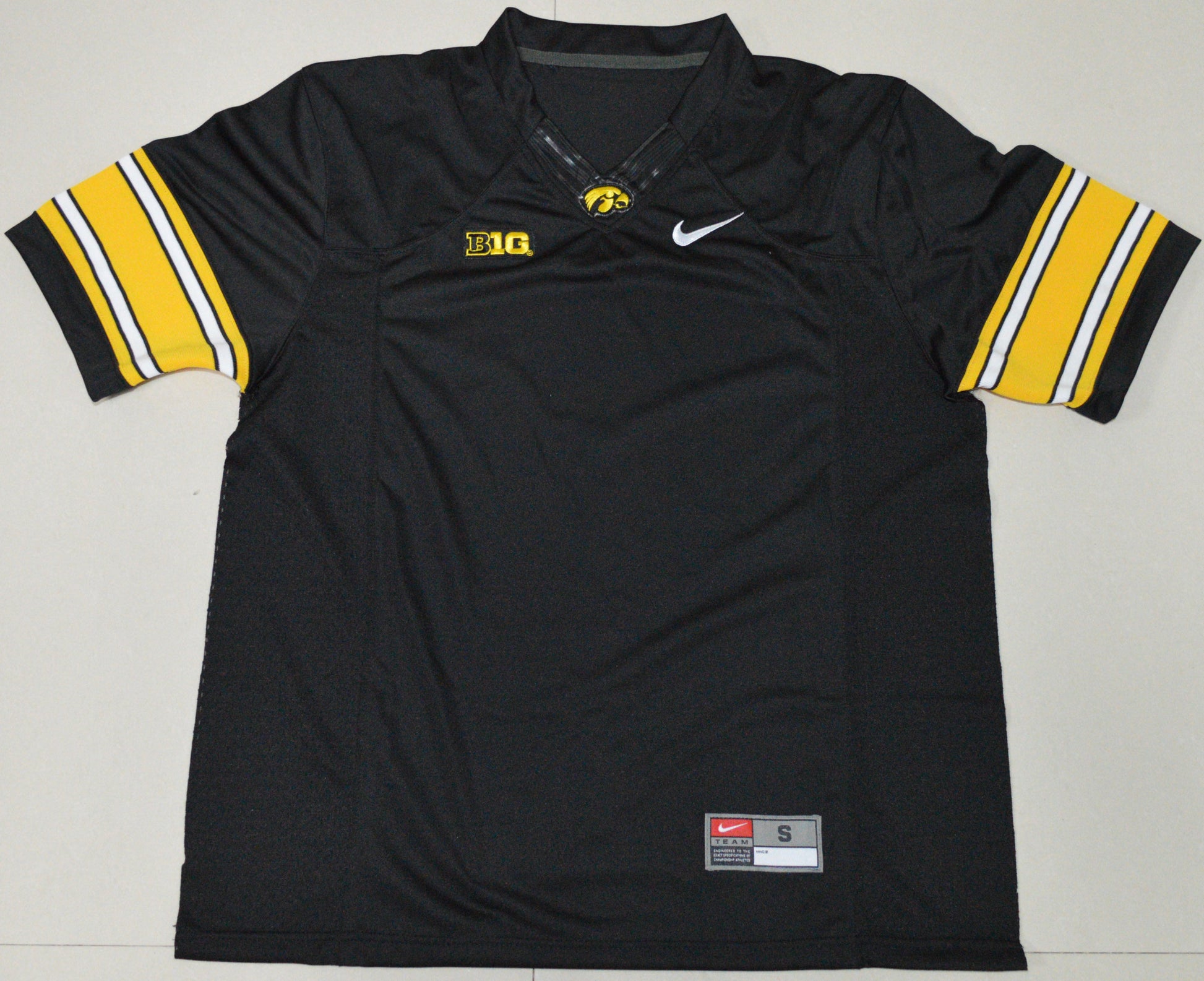 Iowa Blank Black Front College Football Jersey football jersey product view 1