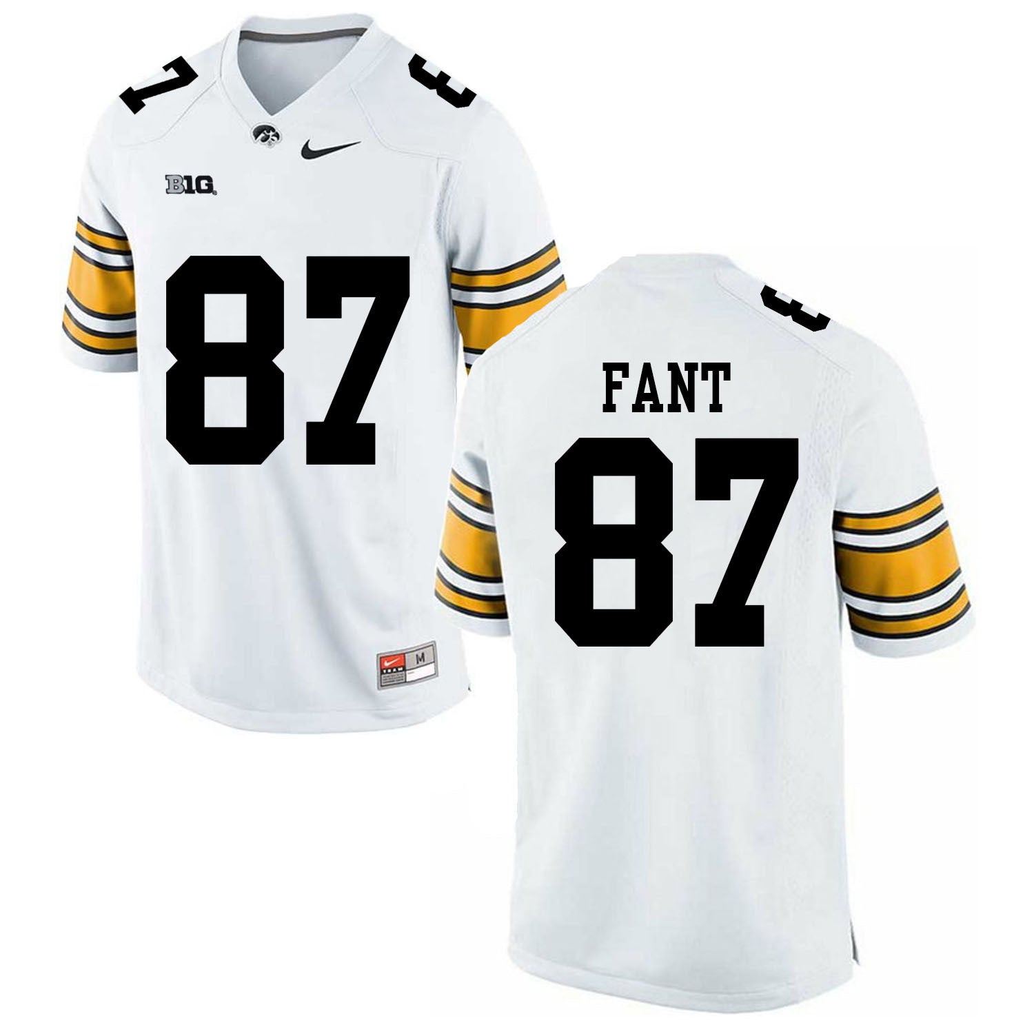 Iowa FANT 87 White College Football Jersey football jersey product view 1