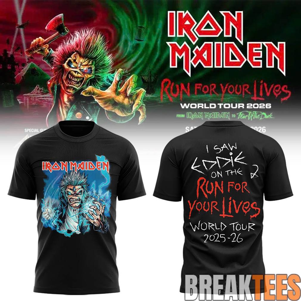 Iron Maiden Run For Your Lives 2026 Shirt Unisex T-shirt, Sweatshirt, Hoodie, Long Sleeve Tee - T-Shirt, Sweatshirt, Hoodie