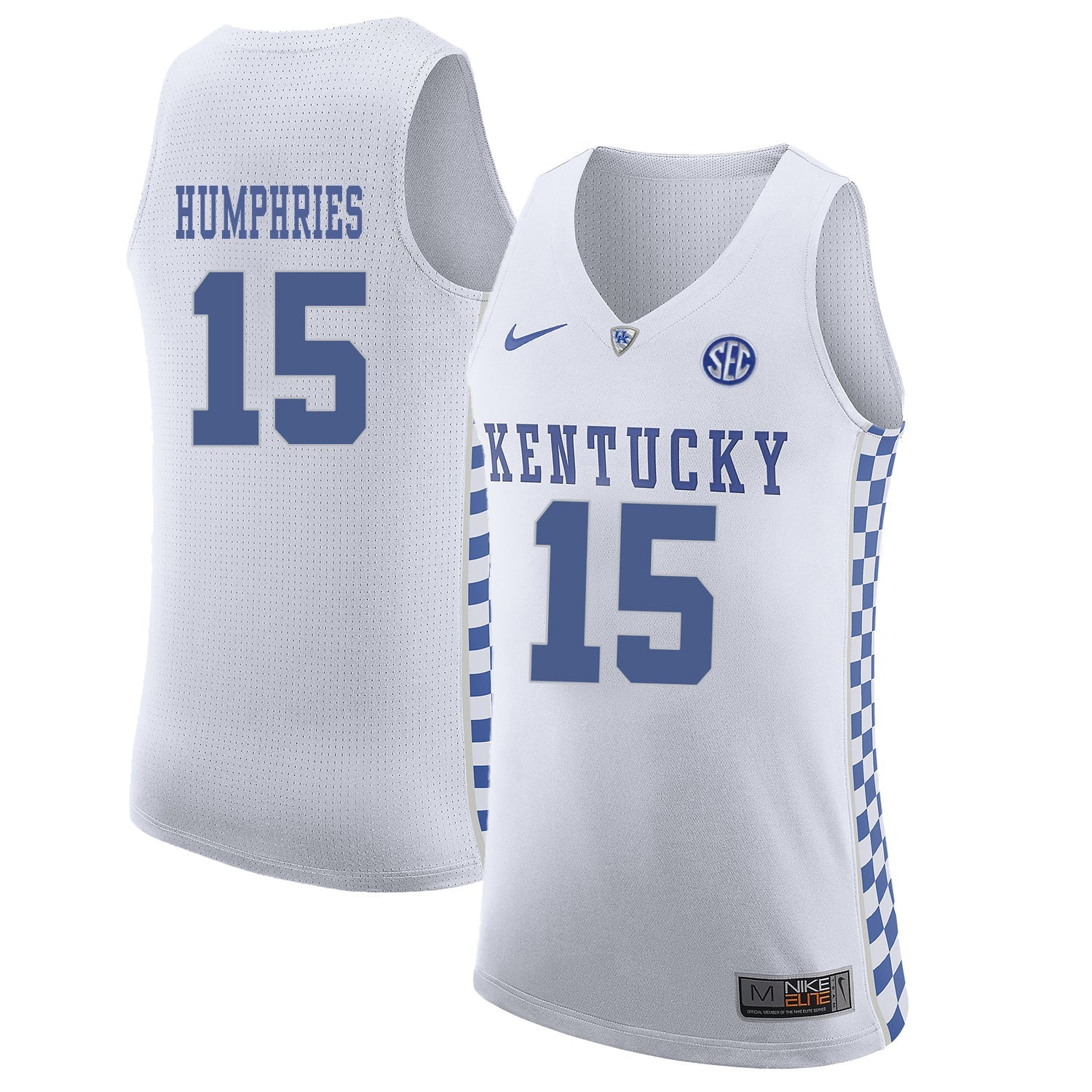 Isaac Humphries 15 White College Football Jersey football jersey product view 1