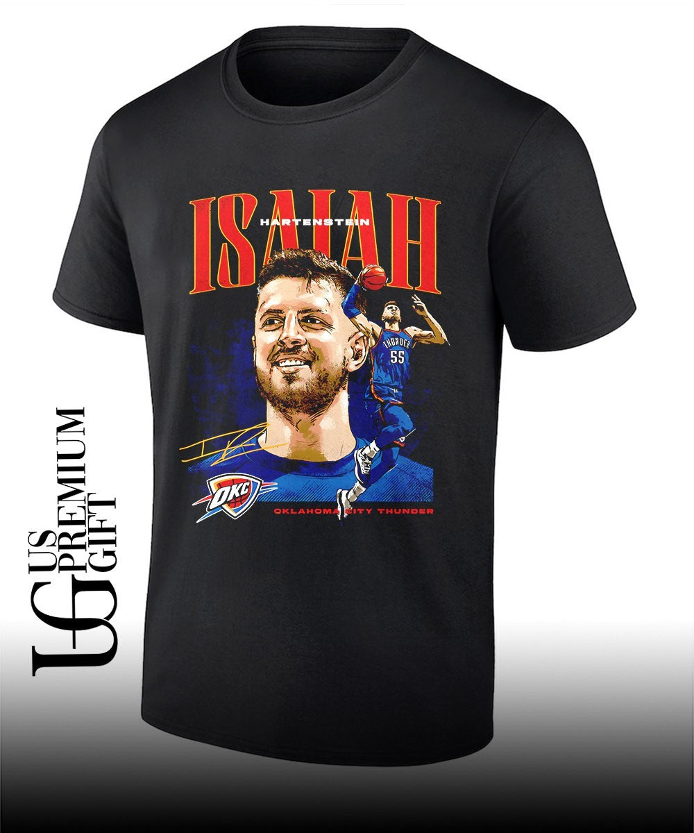 Isaiah Hartenstein player Oklahoma City Thunder NBA 2026 signature shirt Unisex T-shirt, Sweatshirt, Hoodie, Long Sleeve Tee - T-Shirt, Sweatshirt, Hoodie