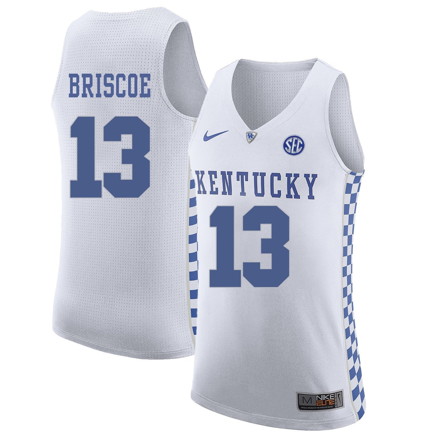 Isaiah Briscoe 13 White College Football Jersey football jersey product view 1
