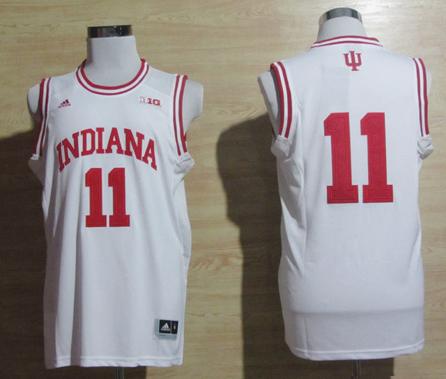 Isiah Thomas 11 White With Big 10 Logo College Football Jersey football jersey product view 1