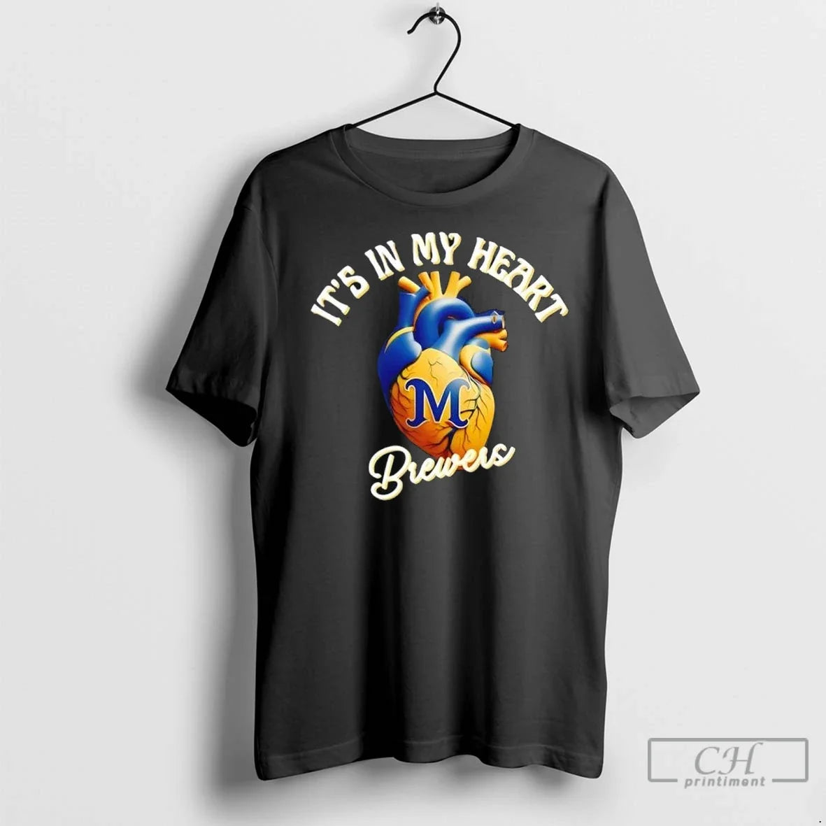 Its In My Heart Milwaukee Brewers T Shirts Unisex T-shirt, Sweatshirt, Hoodie, Long Sleeve Tee - T-Shirt, Sweatshirt, Hoodie