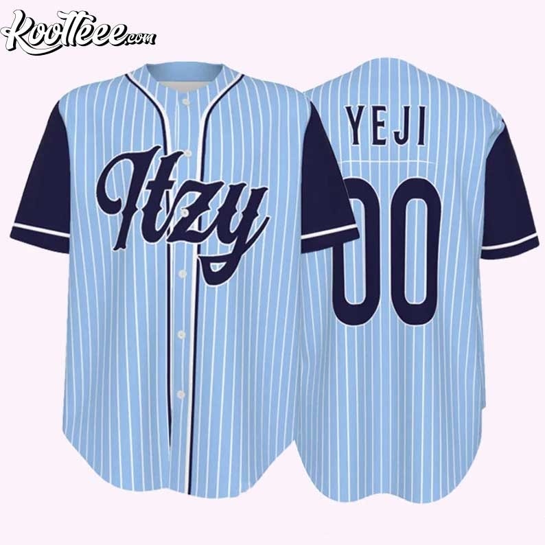 Itzy Kpop Custom Baseball Jersey baseball jersey product view 1