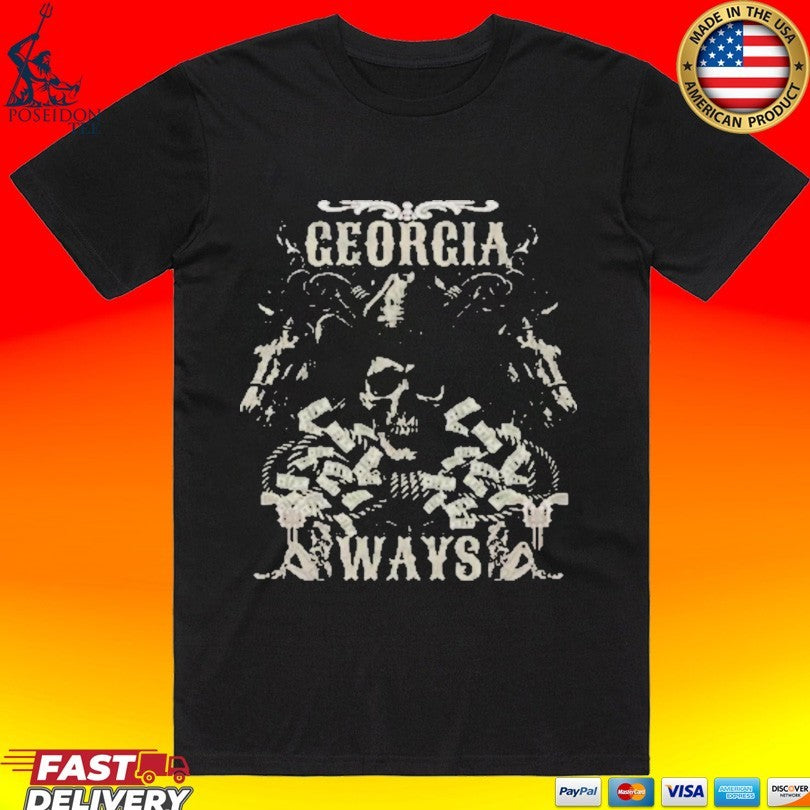 Quavo Georgia Ways Skull T-shirt Unisex T-shirt, Sweatshirt, Hoodie, Long Sleeve Tee - T-Shirt, Sweatshirt, Hoodie