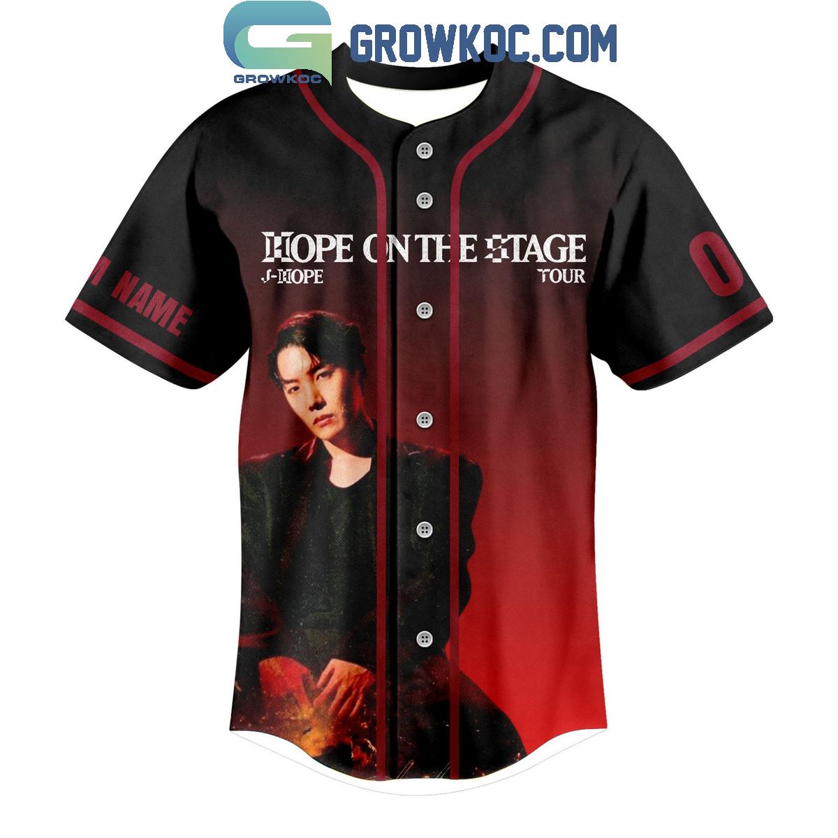 J Hope On The Stage Tour 2025 Personalized Baseball Jersey baseball jersey product view 2