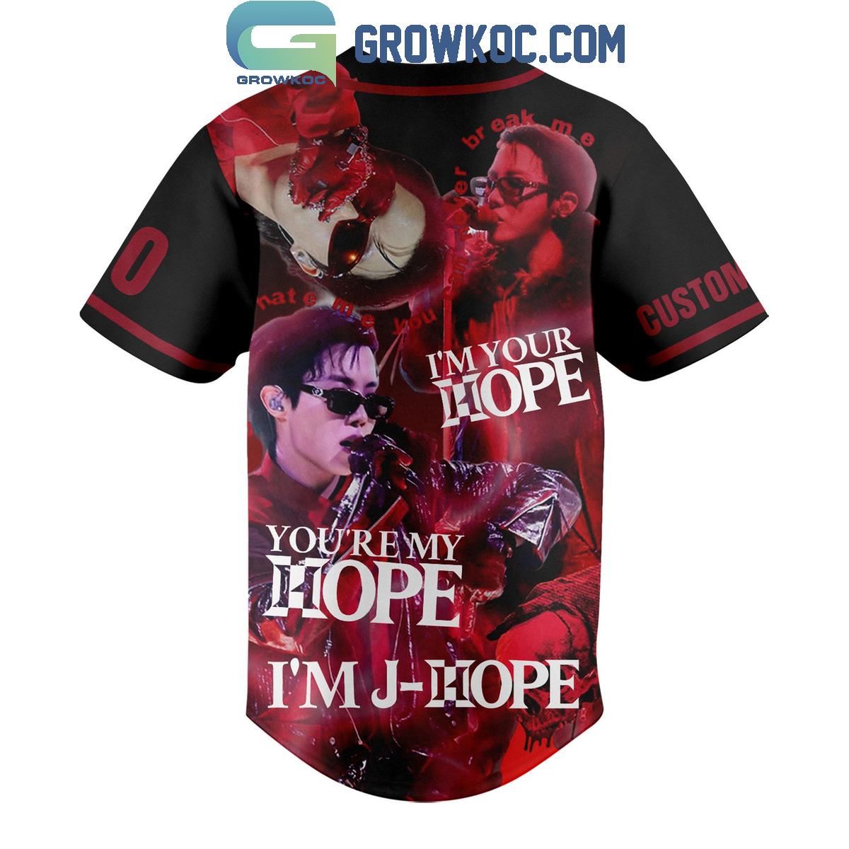 J Hope On The Stage Tour 2025 Personalized Baseball Jersey baseball jersey product view 3