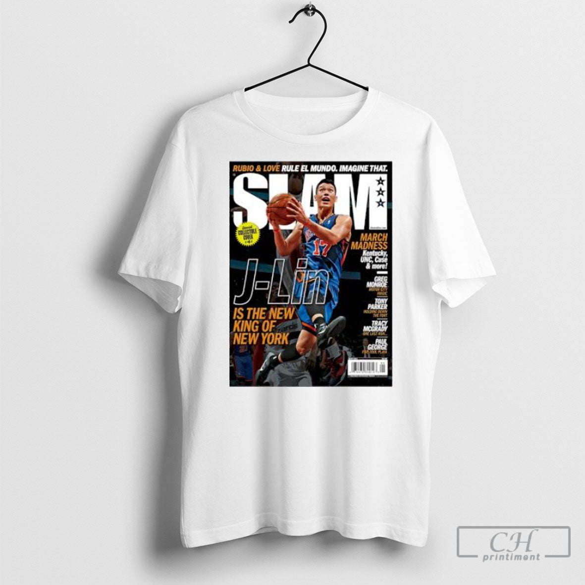 J Lin Is The New King Of New York Basketball Posters White Shirt Unisex T-shirt, Sweatshirt, Hoodie, Long Sleeve Tee - T-Shirt, Sweatshirt, Hoodie