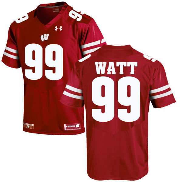 J.J Watt 99 Red College Football Jersey football jersey product view 1