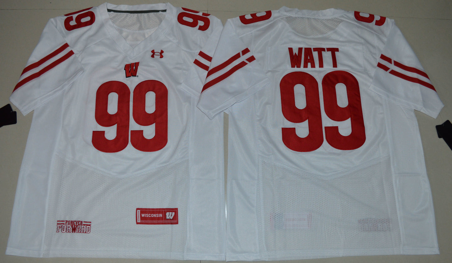 J.J Watt 99 White 2016 UA Edition College Football Jersey football jersey product view 1