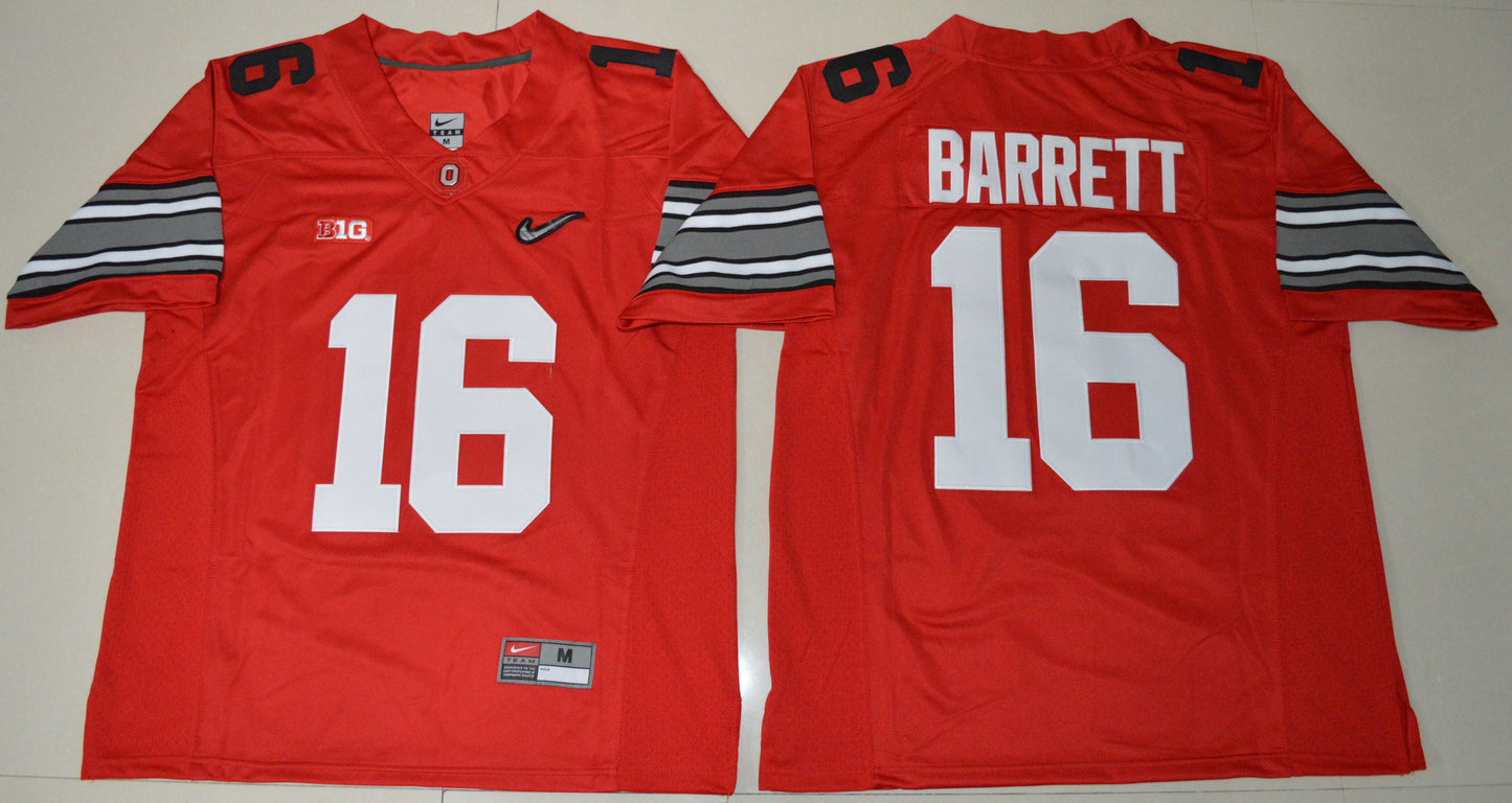 J.T. Barrett 16 Red Diamond Edition College Football Jersey football jersey product view 1