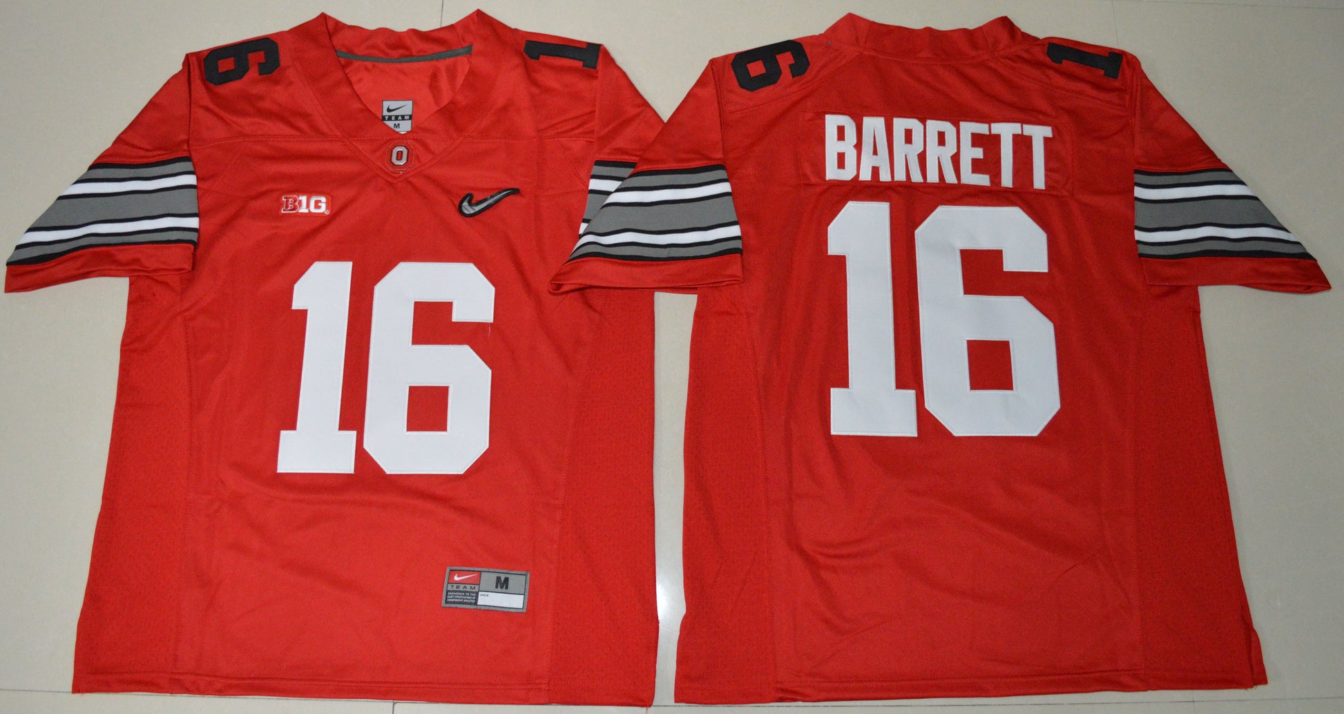 J.T. Barrett 16 Red Diamond Edition College Football Jersey football jersey product view 1