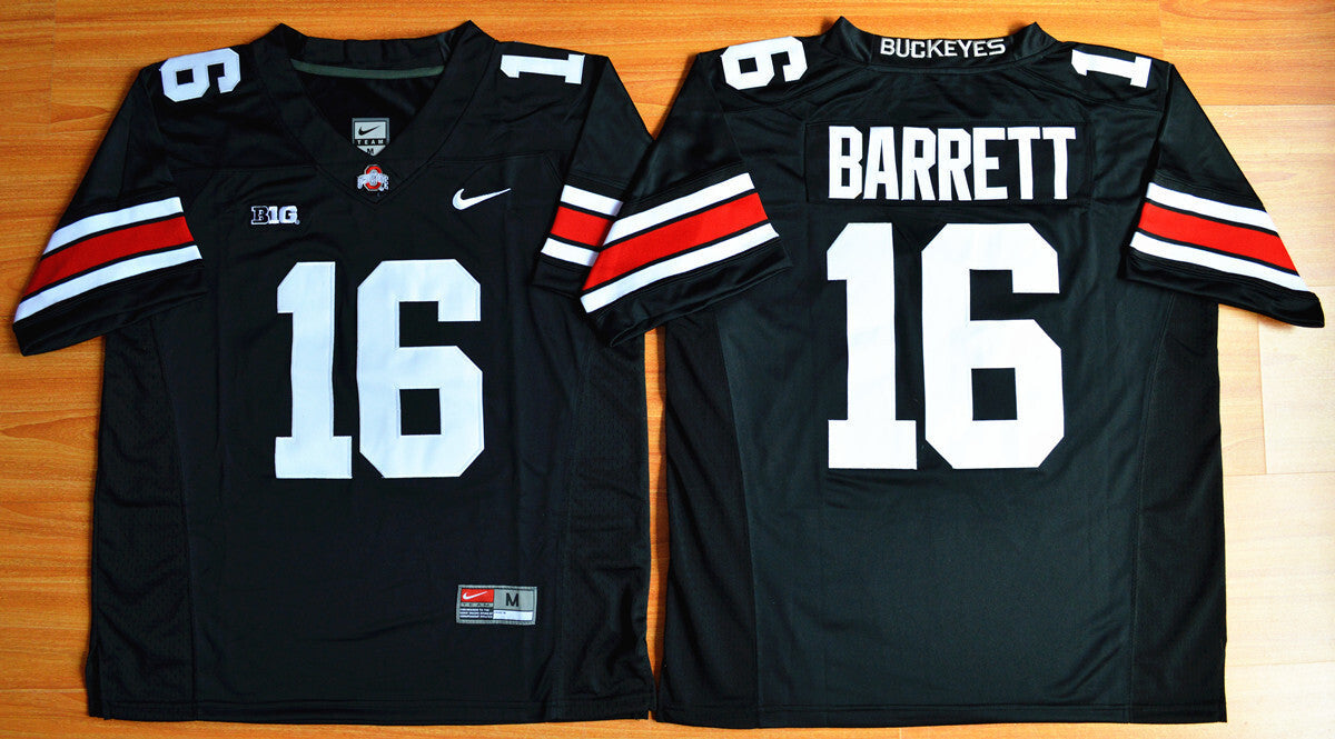 J.T. Barrett 16 black 2015 College Football Jersey football jersey product view 1