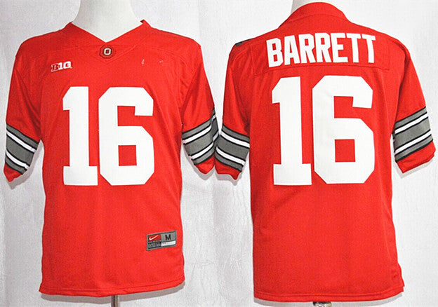 J.T. Barrett 16 red Diamond Edition_1 College Football Jersey football jersey product view 1