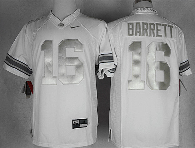 J.T. Barrett 16 white Edition College Football Jersey football jersey product view 1