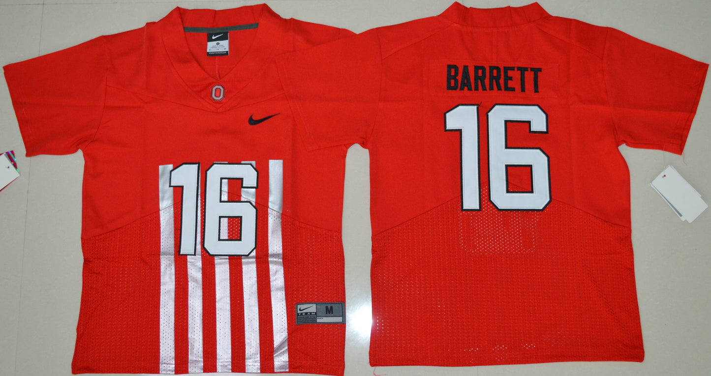 J.T Barrett 16 Elite Red Youth College Football Jersey football jersey product view 1