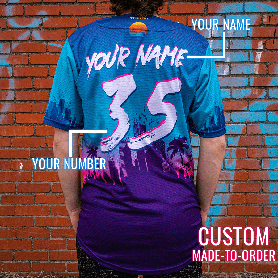 Rake City Lifestyle Baseball Jersey *CUSTOM* baseball jersey product view 2