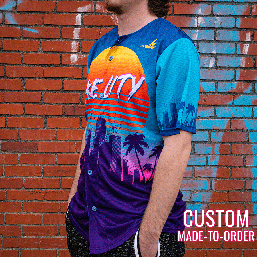 Rake City Lifestyle Baseball Jersey *CUSTOM* baseball jersey product view 3
