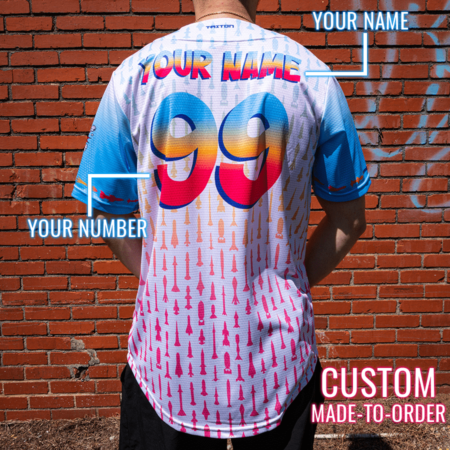 Piss Missile Lifestyle Baseball Jersey *CUSTOM* baseball jersey product view 2