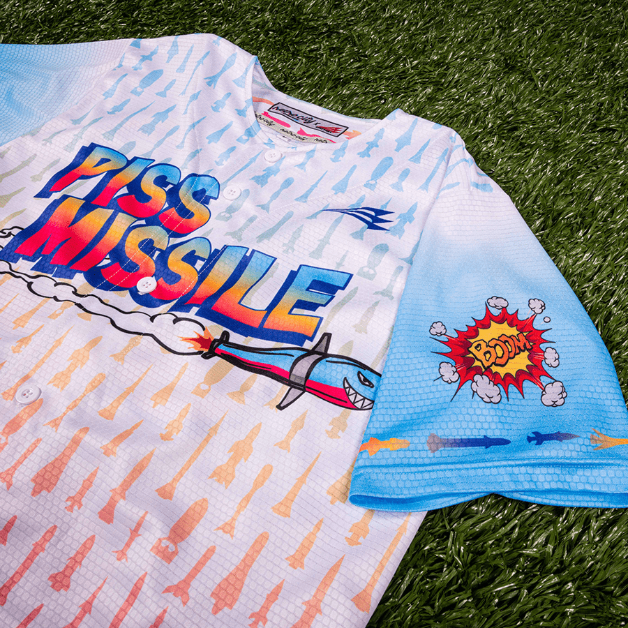 Piss Missile Lifestyle Baseball Jersey *CUSTOM* baseball jersey product view 3